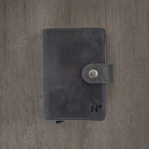 Echtleder Grau, Blaugrau, Graublau, Anthrazit, Hellgrau, Naturleder, Wildleder, Smartwallet, Slimwallet, Kartenhalter, Cardholder, Münzfach, Mechanismus